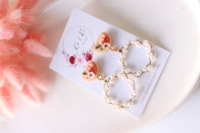 Load image into Gallery viewer, Orange Slice Earrings – Handmade Polymer Clay Fruit Earrings