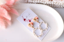Load image into Gallery viewer, Orange Slice Earrings – Handmade Polymer Clay Fruit Earrings