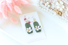 Load image into Gallery viewer, Handmade Floral Earrings – Dangle Earrings for Women
