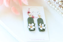 Load image into Gallery viewer, Handmade Floral Earrings – Dangle Earrings for Women