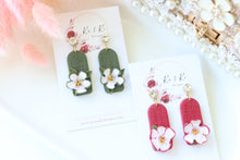 Load image into Gallery viewer, Handmade Floral Earrings – Dangle Earrings for Women
