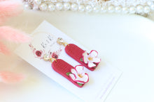 Load image into Gallery viewer, Handmade Floral Earrings – Dangle Earrings for Women