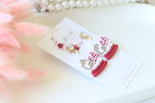 Load image into Gallery viewer, Snow Globe Christmas Earrings – Handmade Holiday Dangle Earrings for Women