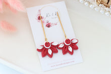 Load image into Gallery viewer, Coffee Cup Christmas Earrings – Handmade Festive Dangle Earrings for Women