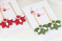 Load image into Gallery viewer, Coffee Cup Christmas Earrings – Handmade Festive Dangle Earrings for Women