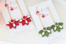 Load image into Gallery viewer, Coffee Cup Christmas Earrings – Handmade Festive Dangle Earrings for Women