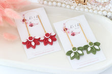 Load image into Gallery viewer, Coffee Cup Christmas Earrings – Handmade Festive Dangle Earrings for Women