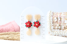 Load image into Gallery viewer, Poinsetta Christmas Dangle
