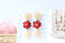 Load image into Gallery viewer, Poinsetta Christmas Dangle