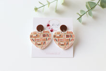 Load image into Gallery viewer, Stacked Booked Earrings
