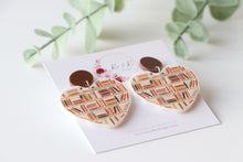 Load image into Gallery viewer, Stacked Booked Earrings