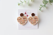 Load image into Gallery viewer, Stacked Booked Earrings