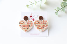 Load image into Gallery viewer, Stacked Booked Earrings