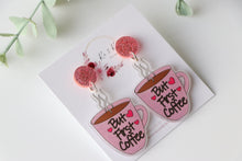 Load image into Gallery viewer, Coffee First Earrings