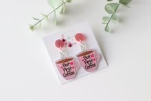 Load image into Gallery viewer, Coffee First Earrings