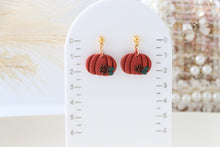 Load image into Gallery viewer, Pumpkin Earrings ( Dark Orange )
