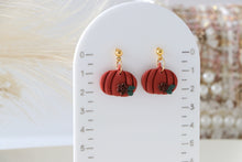 Load image into Gallery viewer, Pumpkin Earrings ( Dark Orange )