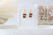 Load image into Gallery viewer, Autumn Coffee Cup Earrings