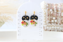 Load image into Gallery viewer, Pumpkin Web Earrings