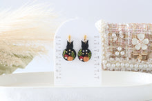 Load image into Gallery viewer, Halloween Cat Earrings