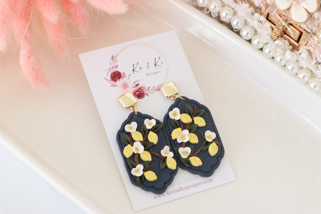 Lemon Earrings - Boho Style