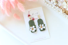 Load image into Gallery viewer, Handmade Floral Earrings – Dangle Earrings for Women

