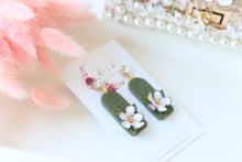 Load image into Gallery viewer, Handmade Floral Earrings – Dangle Earrings for Women

