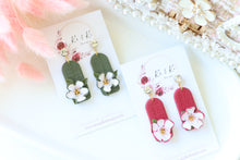 Load image into Gallery viewer, Handmade Floral Earrings – Dangle Earrings for Women
