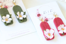 Load image into Gallery viewer, Handmade Floral Earrings – Dangle Earrings for Women
