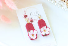 Load image into Gallery viewer, Handmade Floral Earrings – Dangle Earrings for Women
