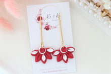 Load image into Gallery viewer, Coffee Cup Christmas Earrings – Handmade Festive Dangle Earrings for Women
