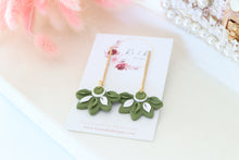 Load image into Gallery viewer, Coffee Cup Christmas Earrings – Handmade Festive Dangle Earrings for Women
