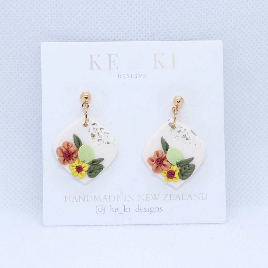 Orangy Yellow Florals